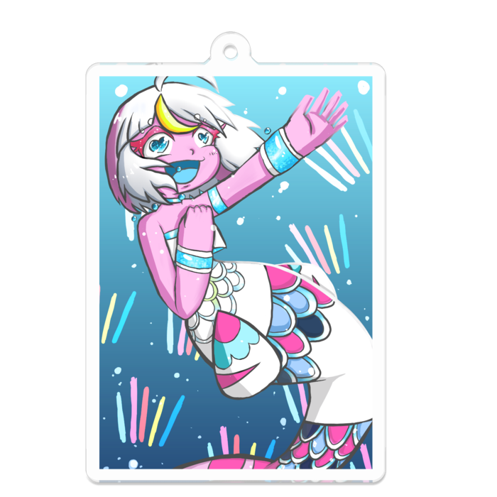 アクリルキーホルダー - 70 x 70 (mm)