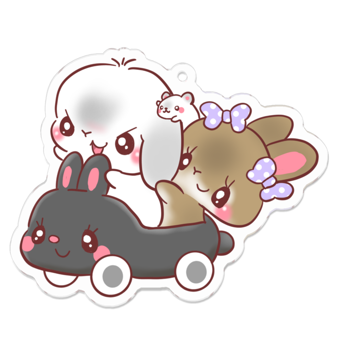 アクリルキーホルダー - 70 x 70 (mm)