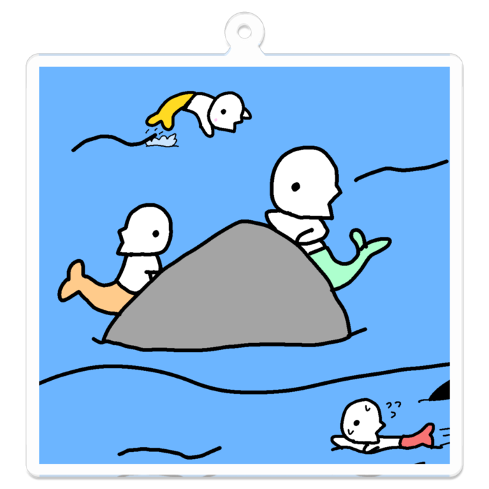 人魚…? - 70 x 70 (mm)