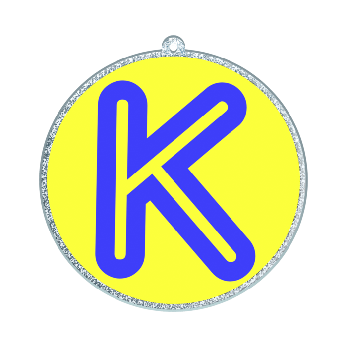 ラメアクリルキーホルダー - 70 × 70mm