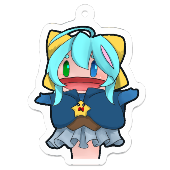 アクリルキーホルダー(コーティング) - 50 x 50 (mm)