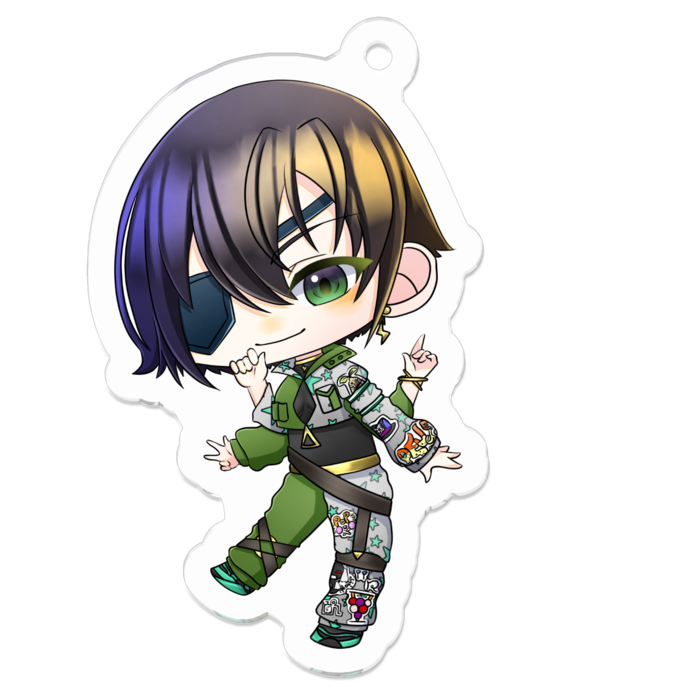 相棒アクリルキーホルダー - 50 x 50 (mm)