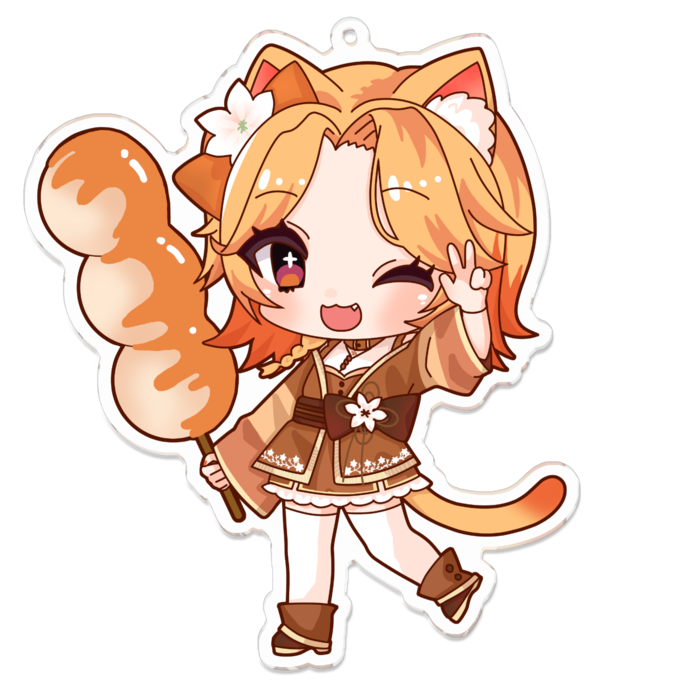 アクリルキーホルダー - 100 x 100 (mm)