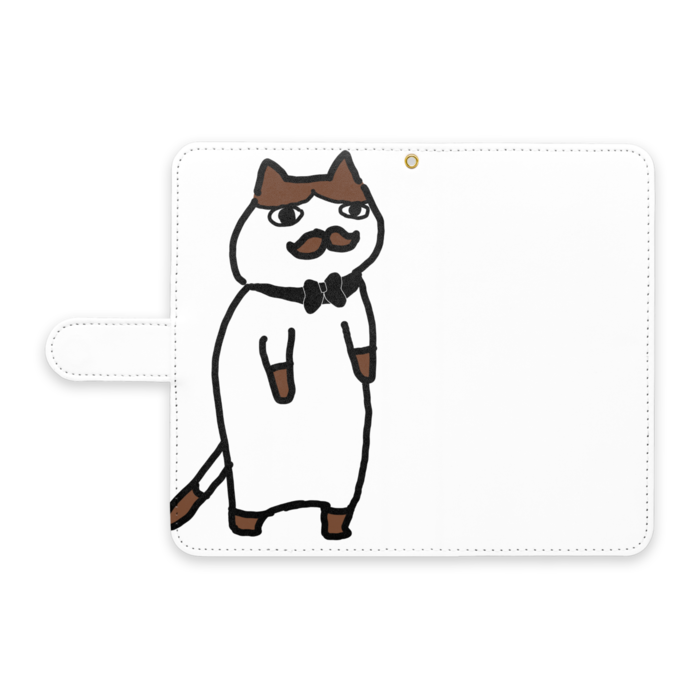 手帳型Androidケース - L - ストラップ穴 あり