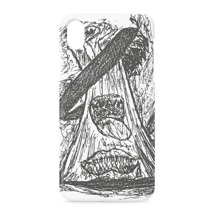 iPhoneケース - iPhone XR - 側面あり - WHITE