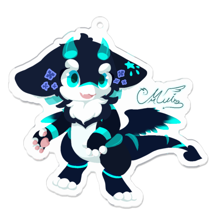 アクリルキーホルダー(コーティング) - 70 x 70 (mm)