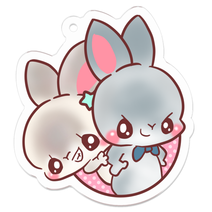 アクリルキーホルダー - 50 x 50 (mm)