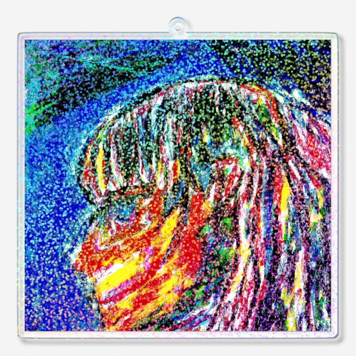 ホログラムアクリルキーホルダー - 100 × 100mm(2)