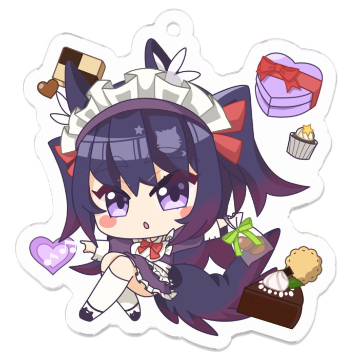 アクリルキーホルダー - 50 x 50 (mm)