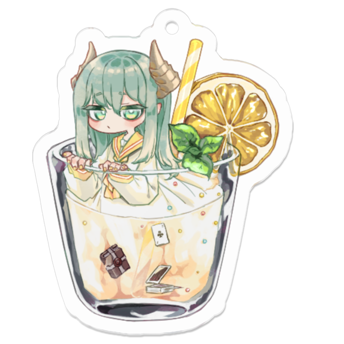 アクリルキーホルダー - 50 x 50 (mm)