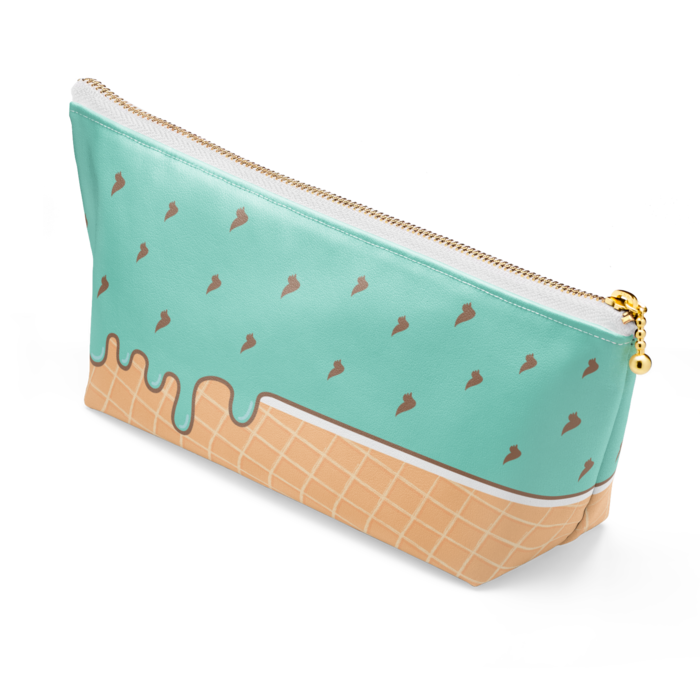 ポーチ - 長さ21.5cm / 高さ10cm - ホワイト