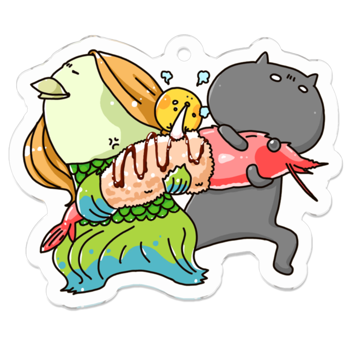 アクリルキーホルダー - 50 x 50 (mm)