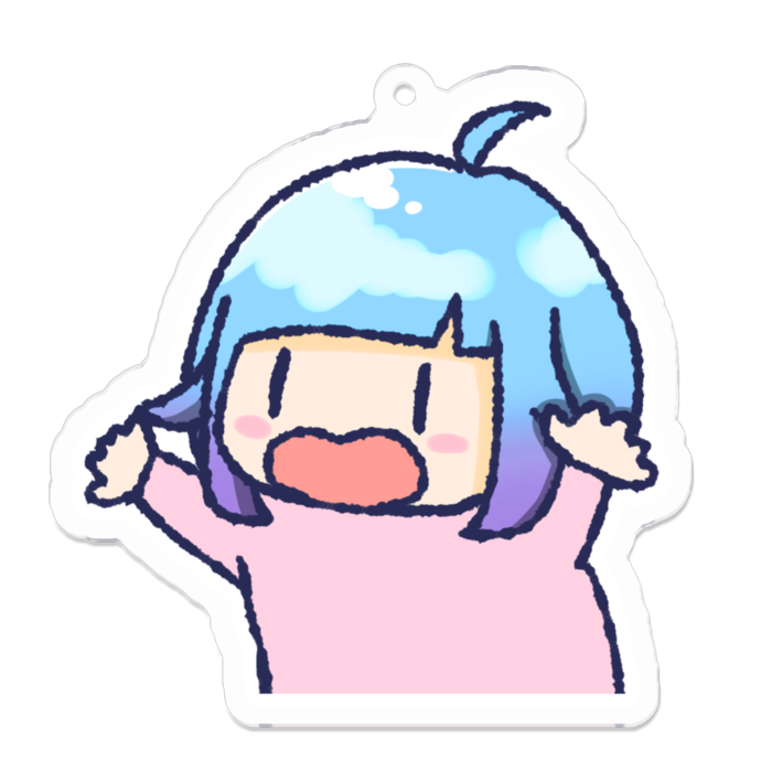 アクリルキーホルダーMサイズ - 70 x 70 (mm)