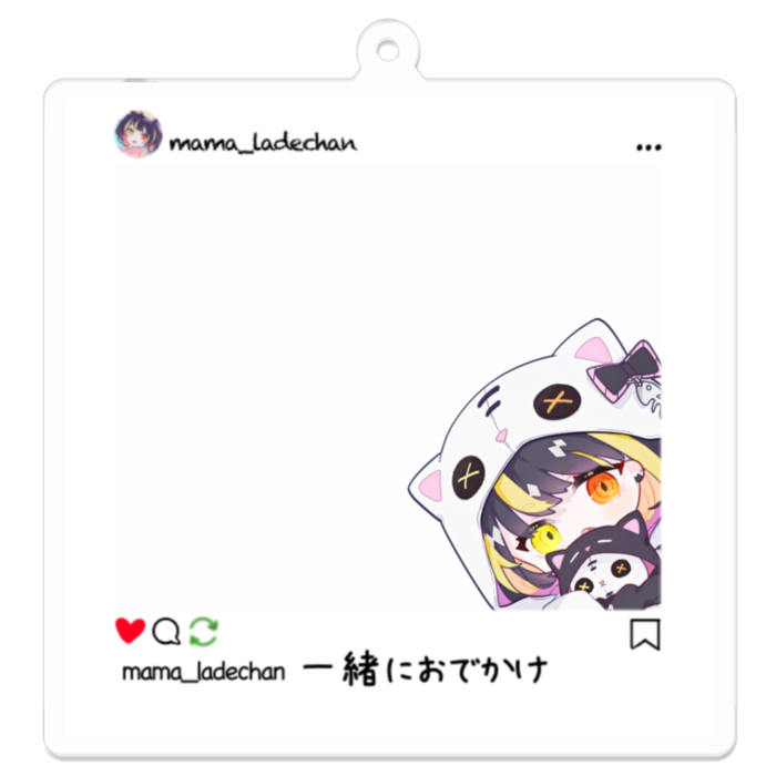 アクリルキーホルダー - 70 x 70 (mm)