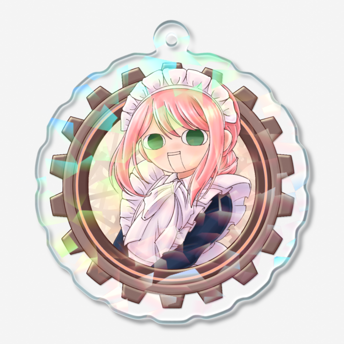 マリー2歯車ホログラムアクキー(クリスタル) - 50 × 50mm