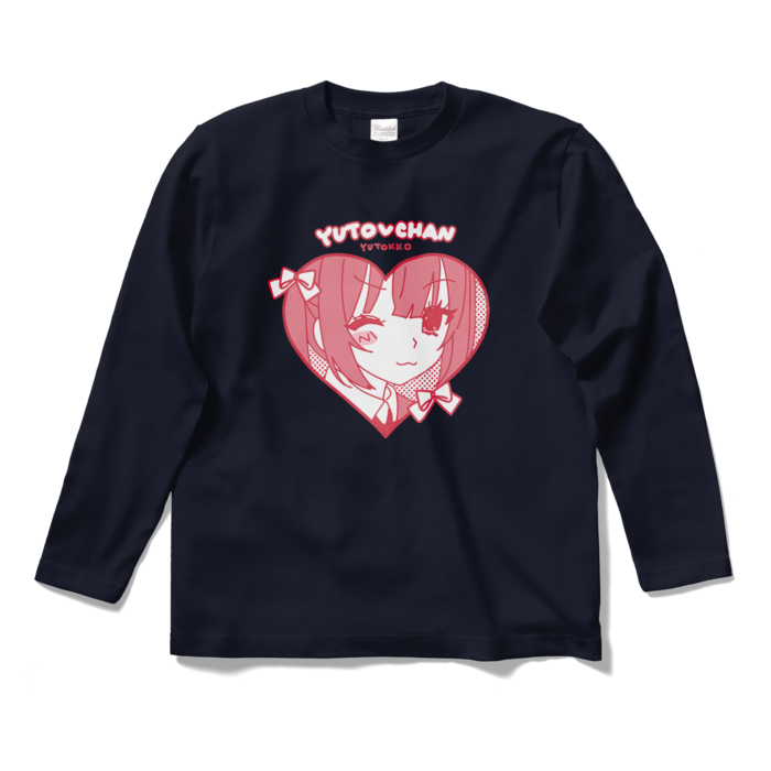 (ゆ)ロングスリーブTシャツ - S - ネイビー