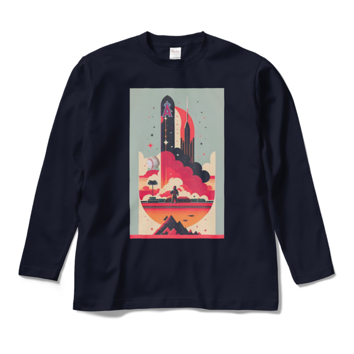 ロングスリーブTシャツ - M - ネイビー