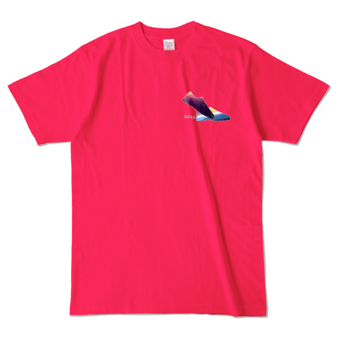 カラーTシャツ - L - ホットピンク (濃色)｜Colored T-shirt - L - Hot Pink (Dark)