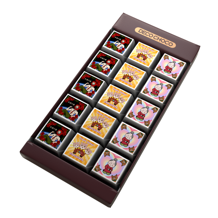 DECOチョコ - 列ごとにデザイン