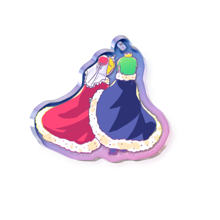 オーロラアクリルキーホルダー - 50 × 50mm