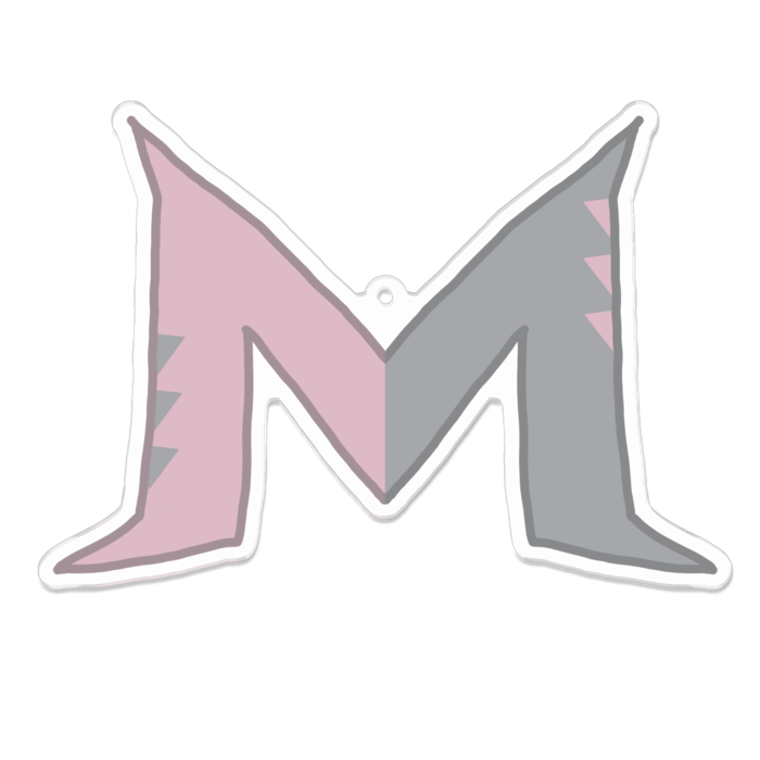 ソックス柄Mアクキー 100 x 100 (mm)