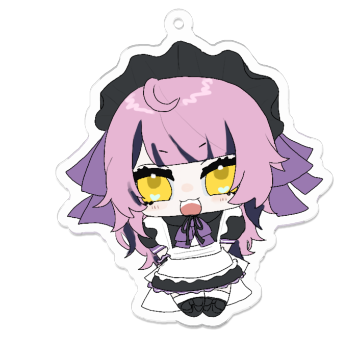 アクリルキーホルダー（コーティング） - 70 x 70 (mm)