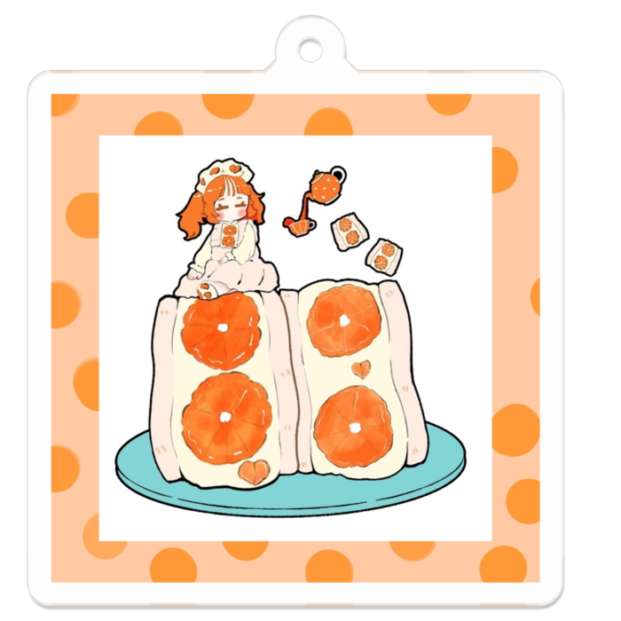 アクリルキーホルダー - 50 x 50 (mm)