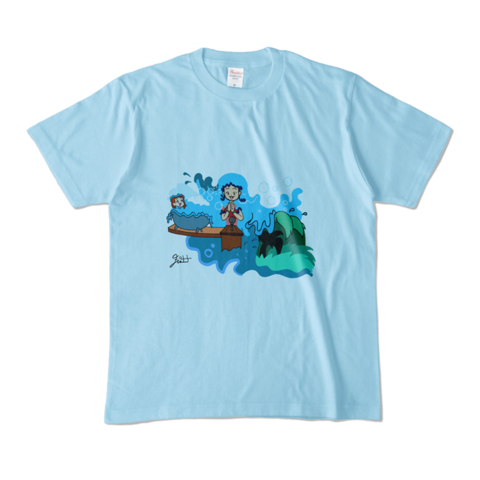 カラーTシャツ - M - ライトブルー (淡色)