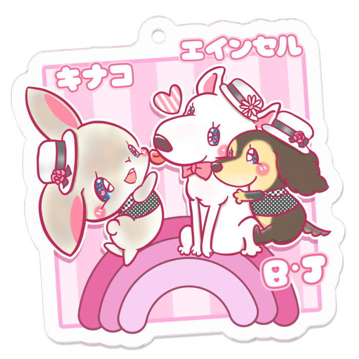 アクリルキーホルダー - 50 x 50 (mm)