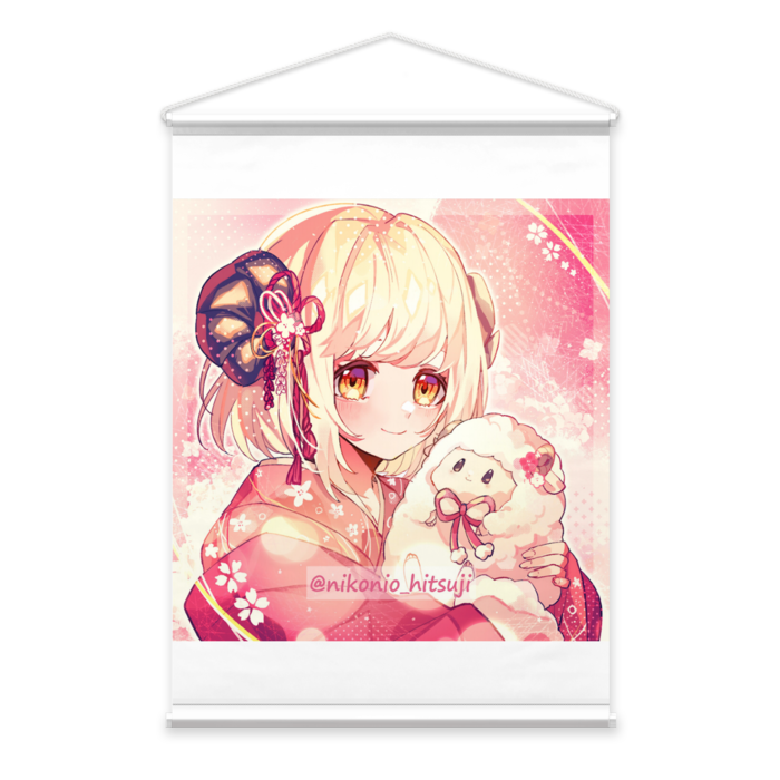 ひつじ（通常衣装）-顔アップ-スエード生地