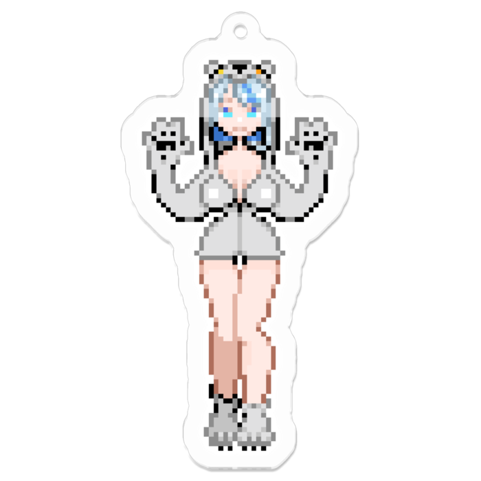 ドットくまアクキー - 70 x 70 (mm)