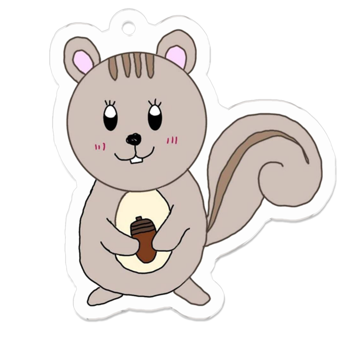 アクリルキーホルダー - 50 x 50 (mm)