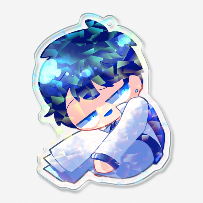 ホログラムアクリルキーホルダー - 70 × 70mm