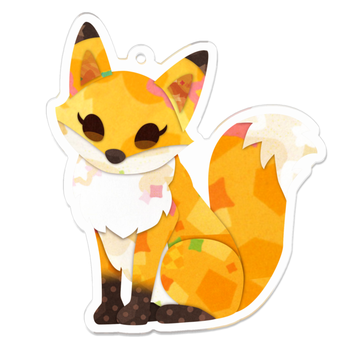 アクリルキーホルダー（コーティング）L - 70 x 70 (mm)