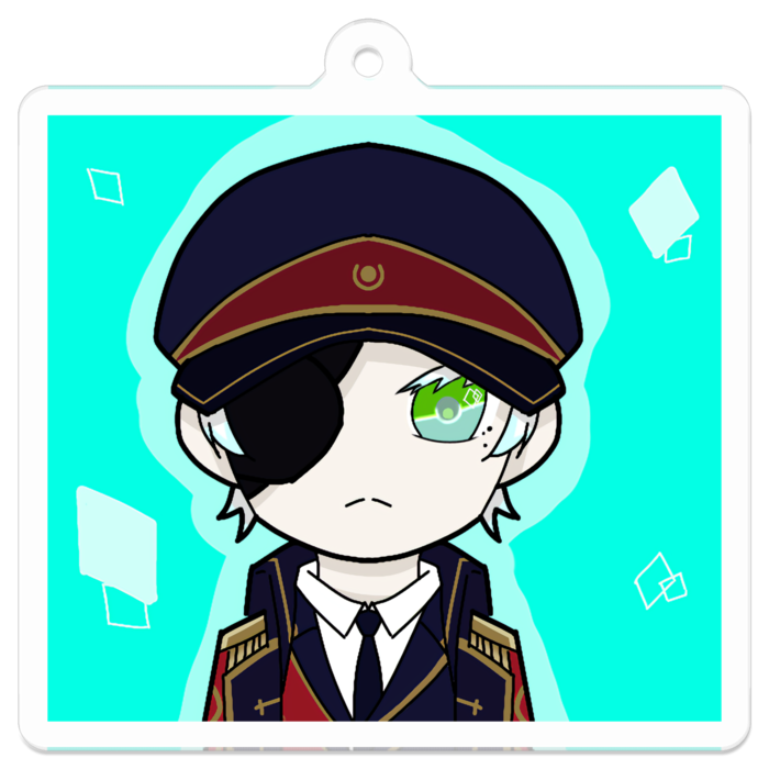 アクリルキーホルダー - 50 x 50 (mm)