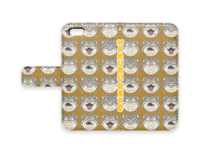 手帳型iPhoneケース - iPhone5 - ストラップ穴 あり