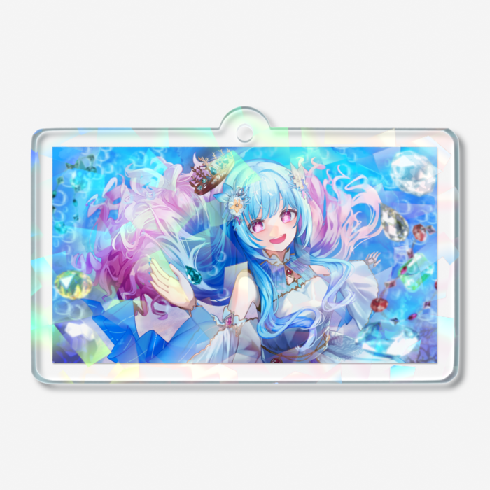 ホログラムアクリルキーホルダー - 50 × 50mm