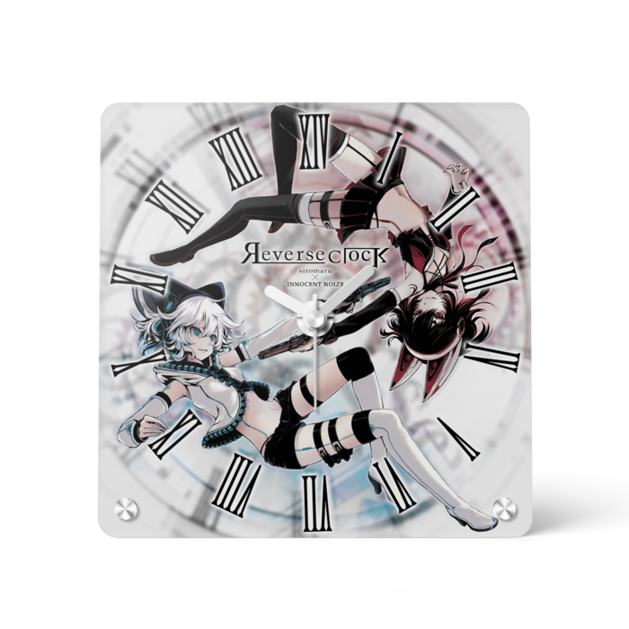 アクリル時計(白) - 150x150mm