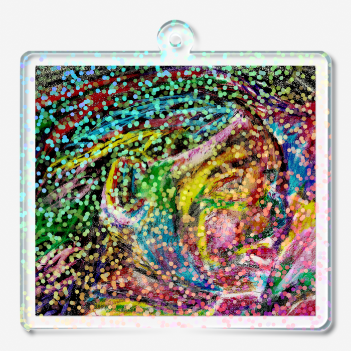 ホログラムアクリルキーホルダー - 50 × 50mm(2)