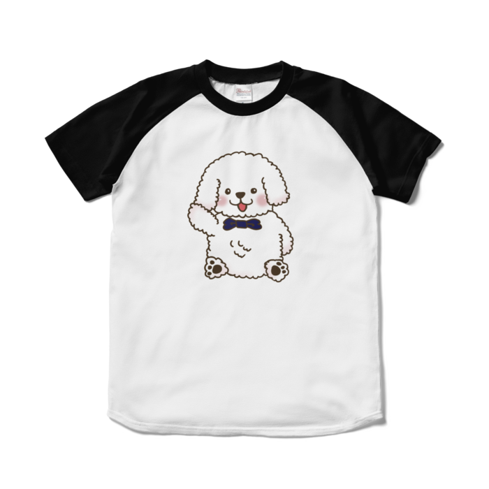 ラグランTシャツ - S - ホワイト×ブラック