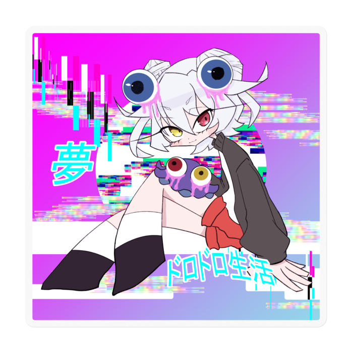 ステッカー - 100 x 100 (mm)