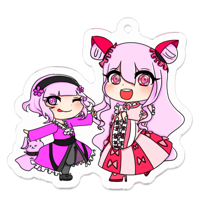 アクリルキーホルダー - 50 x 50 (mm)