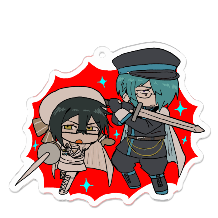 アクリルキーホルダー - 70 x 70 (mm)