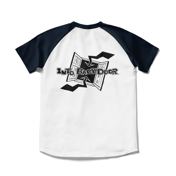 ラグランTシャツ - S - ホワイト×ネイビー