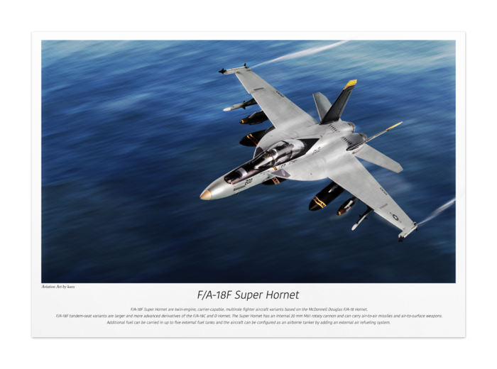 F/A-18 スーパーホーネット - kazu_Aviationart - BOOTH