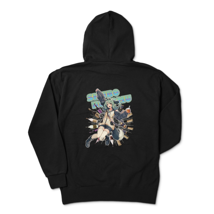 ジップパーカー - XL - ブラック
