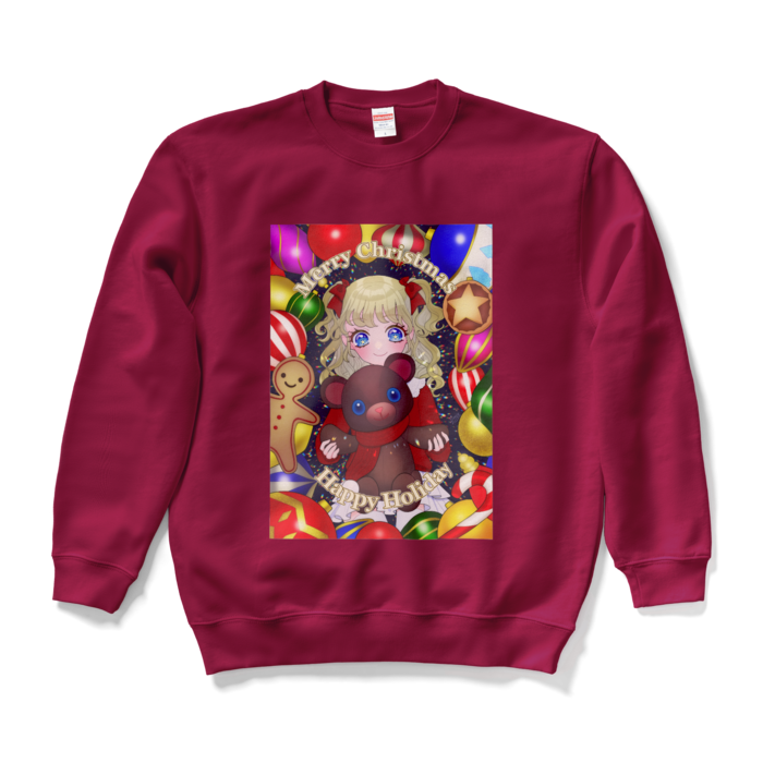 スウェット - L - バーガンディ