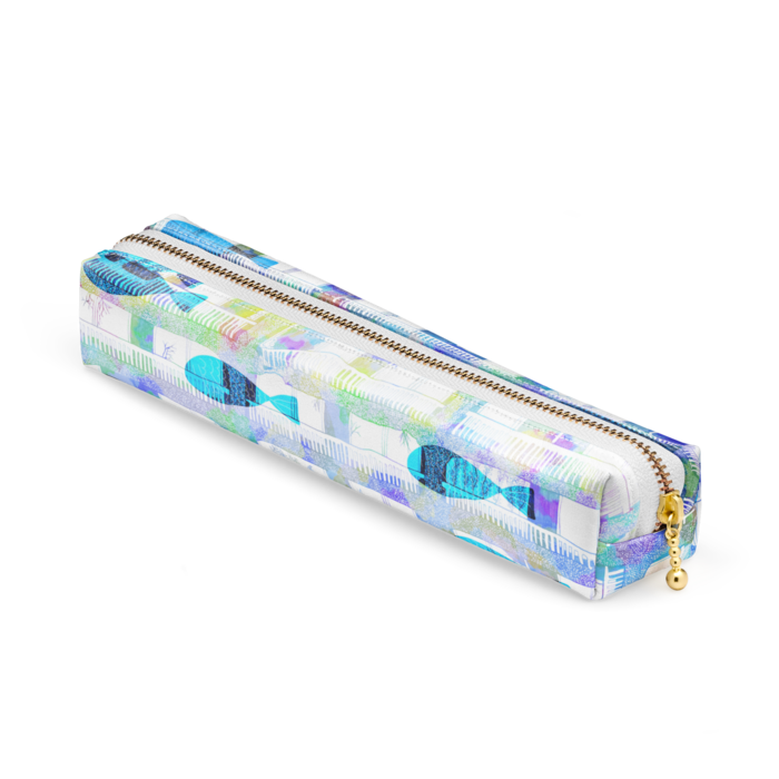 ペンケース - 20 x 4 x 4cm - ホワイト