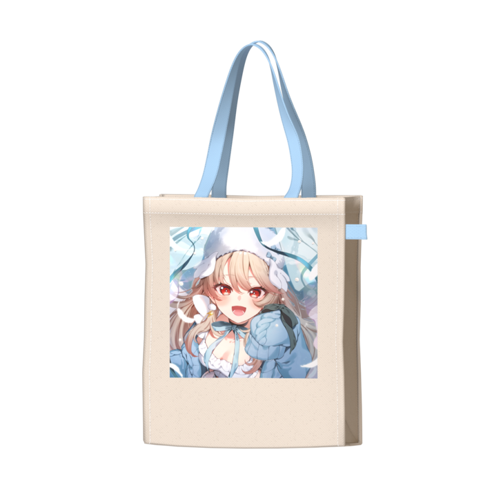 ツートンカラーバッグ - ブルー - W34 × H41 × D14cm