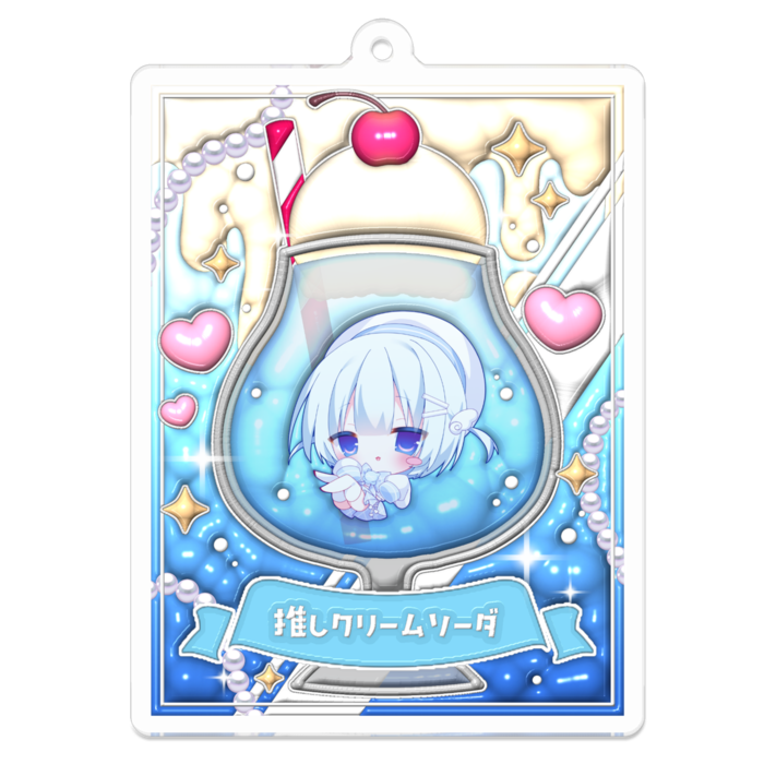アクリルキーホルダー - 70 x 70 (mm)